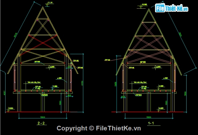 Bản vẽ,thiết kế nhà rông,Bản vẽ thiết kế,nhà rông